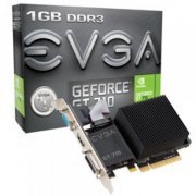 Placa de Vídeo EVGA GT 710 1GB 64Bits PCI-E 192 CUDAS DVI HDMI VGA - Low Profile Inclusa
