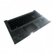 Palmrest completo com touchpad ASUS VivoBook X513EA tampa do teclado + teclado original + touchpad / Cinza Escuro/Chumbo
