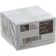 Zebra Cartões Branco PVC 500und 5 pacotes com 100 unidades - Cartão PVC Zebra Branco 54mm x 86mm Espessura 30mil (076mm)