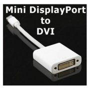 Adaptador Mini DisplayPort para DVI-I Dual Link para Apple Macbook Pro Air, Resolução HDTV: 480i, 576i, 480p, 576p, 1080i and 1080p