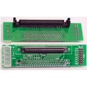 Adaptador SCSI SCA80F para MD68F ULTRA SCSI 2 II 3 III LVD - Para conectar um cabo SCSI 68 pinos a um HD SCSI-3 SCA80 pinos