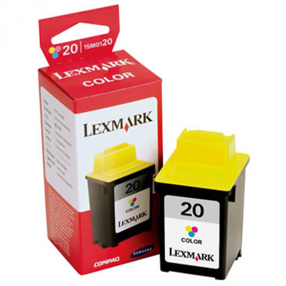 Cartucho de Tinta Lexmark 20 Color 18 ml, Rendimento aprox. de 250 páginas