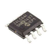 PIC Microchip 64K SOIC-8 (Pack 10 und) 64 Kbit Electrically Erasable PROM (Pacote com 10 peças)