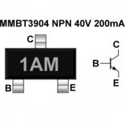 Transistor SMD NPN 40V 0.2A SOT-23 (PACK 100) Marcação no Componente: 1AM