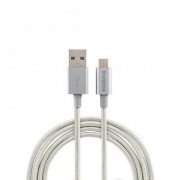 Intelbras Cabo Micro USB para USB A 1.5 metros branco trançado em Nylon