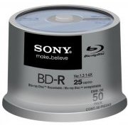 Midia Sony Blu-ray 25Gb 6x Tubo com 50 