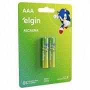 Pilha Alcalina Elgin Energy AAA (2 unid) LR3 1.5V