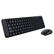 Logitech Teclado e Mouse Wireless MK220 Design minimalista, compacto e elegante, teclado padrao ABNT2 com teclado numerico