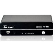 Reprodutor de Vídeo Air Live Full HD Entrada USB e RJ-45, Saída HDMI, Suporta HD 2.5 pol. ou 3.5 pol. Sata até 2TB