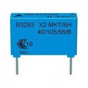 CAPACITOR POLIESTER 0.47UF 470NF 305VAC 22.5mm SAFETY CAPACITORS B3293 X2 MKT/SH 40/105/56/B