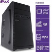Skul Computador Business B500 Intel Core I5 6500 3.2GHz 8GB DDR3 SSD 240GB HDMI/VGA/DVI-D Fonte 300W PFC Ativo (Linux Ubuntu)