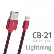 PMCELL Cabo Lightning 2000mAh USB 2 Metros Quick Charger, compatível com Iphone/Ipad/Mac, revestimento em nylon