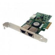 DELL Placa de Rede Dual Port Gigabit RJ45 Broadcom NetXtreme II BCM5709 PCI-E x4 iSCSI (Espelho Alto)