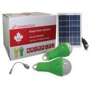 GERADOR SOLAR PORTATIL MAPLE CANADIAN Módulo 5W e duas Lampadas com regulagem