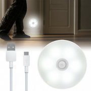 Luminária luz LED de armário closet recarregável USB com sensor de movimento / Cor do LED: Branco quente 3000K