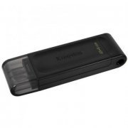 Kingston Pen Drive DataTraveler 64GB Gen 1 USB-C 3.2, cor Preto