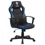 Evolut Cadeira Gamer Hunter Preto e Azul Suporta até 120KG