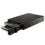 Backplane Enermax 2x 2.5 SATA 6Gbs Ocupa 1 baia de 3.5 / Feito em Alumínio / Hot-Swap 2.5 SATA SSD/HDD