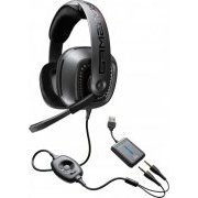 Headset Plantronics Surround 5.1 Microfone com Cancelamento de Ruído, Cabo 1.95mts, Adaptador USB, Microphone Controls: Mute, Earpie