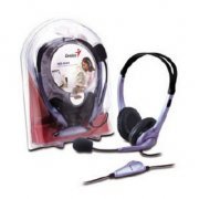 Headphone Genius com Controle de Volume Leve e confortável para uso prolongado, Plug and play, Microfone com cancelador de ruído