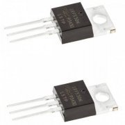 Transistor Mosfet IRF530N Canal-N (Kit 2x unidades) original IOR International Rectifier - 100V 17A TO220AB
