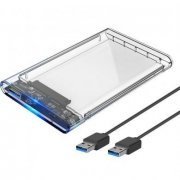 Knup Case Externo HD 2.5 SATA 3 USB 3.0 Transparente