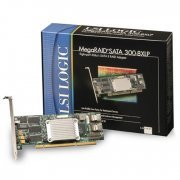 LSI Controladora MegaRAID SATAII 8 Canais LSI 300-8XLP Kit, RAID Levels: 0, 1, 5, 10 and 50, Taxa de Transferência: 3GB/s, Cache 128MB DDR SD