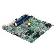 Server Board Supermicro Xeon E3-1200 LGA1155, Micro ATX, DDR3 ate 32GB, 6x SATA2, Rede Dual Gigabit