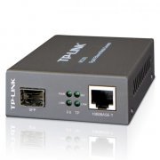 TP-Link conversor de midia gigabit SFP 1 porta gigabit SFP, 1 porta RJ45 1000M (Auto MDI / MDIX), Funciona em modo Full-Duplex de 1000Mbps