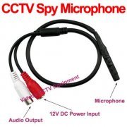 Mini Microfone para CFTV CCTV 12v High Quality