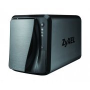 ZYXEL NAS Storage Personal Cloud Server Media 2x LAN Gigabit / 2x USB 3.0 / 2x Baias 3.5 SATA / iSCSI Wake-on-LAN