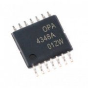 Ci 4348A OPA4348 ampificador operacional 14-TSSOP 4 canais com baixo consumo