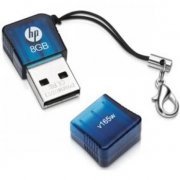 Mini Pen Drive HP V165W 8GB USB 2.0 Cor Azul