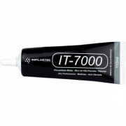 Implastec Cola Tela de Celular IT7000 Preta 110ml viscosidade média com bico de alta precisão