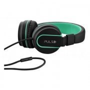 Pulse Headphone PH159 On-Ear Stereo Preto e Verde com Microfone embutido no cabo