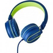 Pulse Headphone PH162 On-Ear Stereo Azul e Verde com Microfone embutido no cabo