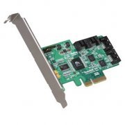 HIGH POINT Controladora SATA3 6GBs 4 Canais HighPoint RocketRAID 640 RAID 0, 1, 5, 10, JBOD, Acompanha Espelho Full e Low Profile PCI Express 2