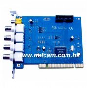 NetCam Placa DVR 4 Canais BNC MPEG4 30F/s D1 resolution H.264 Real-time DVR Card with MPEG4 Video Format