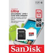 Sandisk Cartao de Memoria MicroSd 64GB Ultra UHS-I Class 10