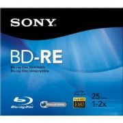Mídia BLU-RAY BD-R SONY Gravável 25GB Maximum Write Speed: 2x / Storage Capacity: 25 GB, Maximum Recording Time: 23 Hour, Media Format: B