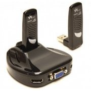 Warpia Wireless PC to TV Video Adapter Conecta seu PC via wireless a sua TV Som Estéreo de 16 bits 48kHz, Vídeo HD de até 720p