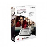 Kingston SSD Externo 500GB XS2000 USB Tipo C 3.2 Leitura: 2000MB/s e Gravação: 2000MB/s 
