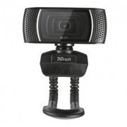 Trust webcam Trino HD 720p USB 2.0 Preto plug and play com microfone integrado e suporte universal