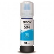 Refil de Tinta Epson T504 Cor: Ciano compatível L6171/L4160/L4150-70ML