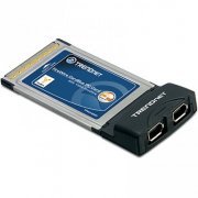 Cartão PCMCIA TRENDnet Firewire 2 portas 32 bits CardBus (Descontinuado)