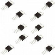 Transistor TIP42C PNP original Fairchild (Kit 10x) Metálico TO-220 (kit com 10 unidades)