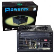 Fonte Casemall Powerex TM6300 500W, CPU 4+4 pinos, A Tipo: ATX 12V v2.3 (ATX 20/24 / CPU 4+4 pinos), Eficiencia Típica de 70% / MTBF: 100,000 hora, Fan 