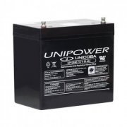 Unicoba Bateria 12V 55A para Nobreak Regulada por Válvula / Tensão Nominal 12V, Capacidade Nominal 40Ah, Peso Aproximado 18Kg