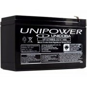 Unicoba bateria Unipower 12V 7Ah F187 chumbo-ácido