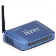 Access Point Air Live Ovislink Plus 2.4Ghz 54Mbps Padrões 802.11b e 802.11g, Transmissão até 54Mbps, em 2.4GHz, DHCP Server / Adm 